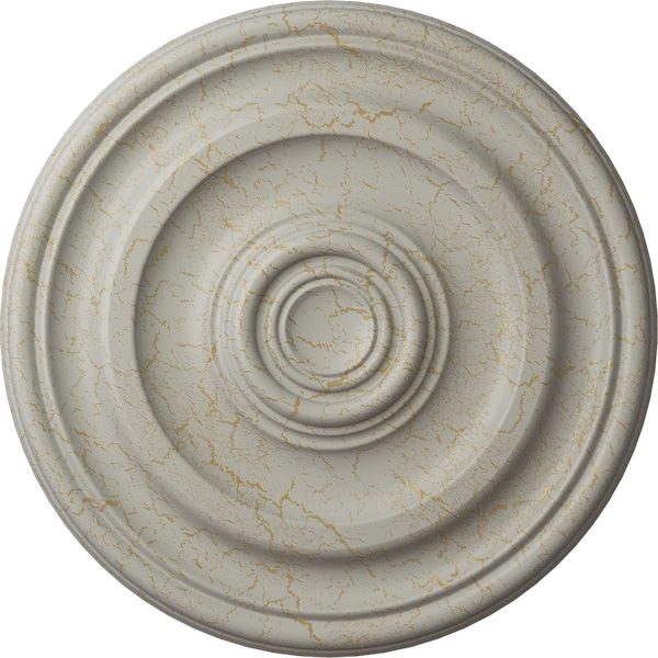 Ekena Millwork Kepler Traditional Medallion (For Canopies up to 2 5/8"), 11 7/8"OD x 1 1/4"P, Pot of Cream Crackle CM12KPPCC - main